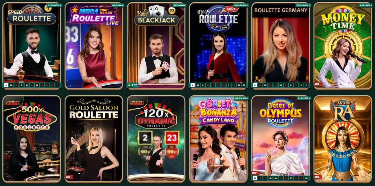 GoKong Live-Casino mit echten Kartengebern: Roulette, Blackjack, Baccarat