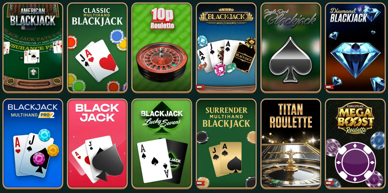 GoKong Tischspiele: Roulette, Blackjack und Baccarat auf Zufallsgeneratoren
